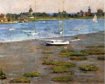 アンカレッジ・コス・コブの印象派ボート セオドア・ロビンソン Oil Paintings